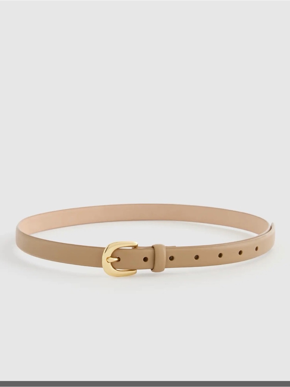 Quince Sofia European Leather Skinny Belt